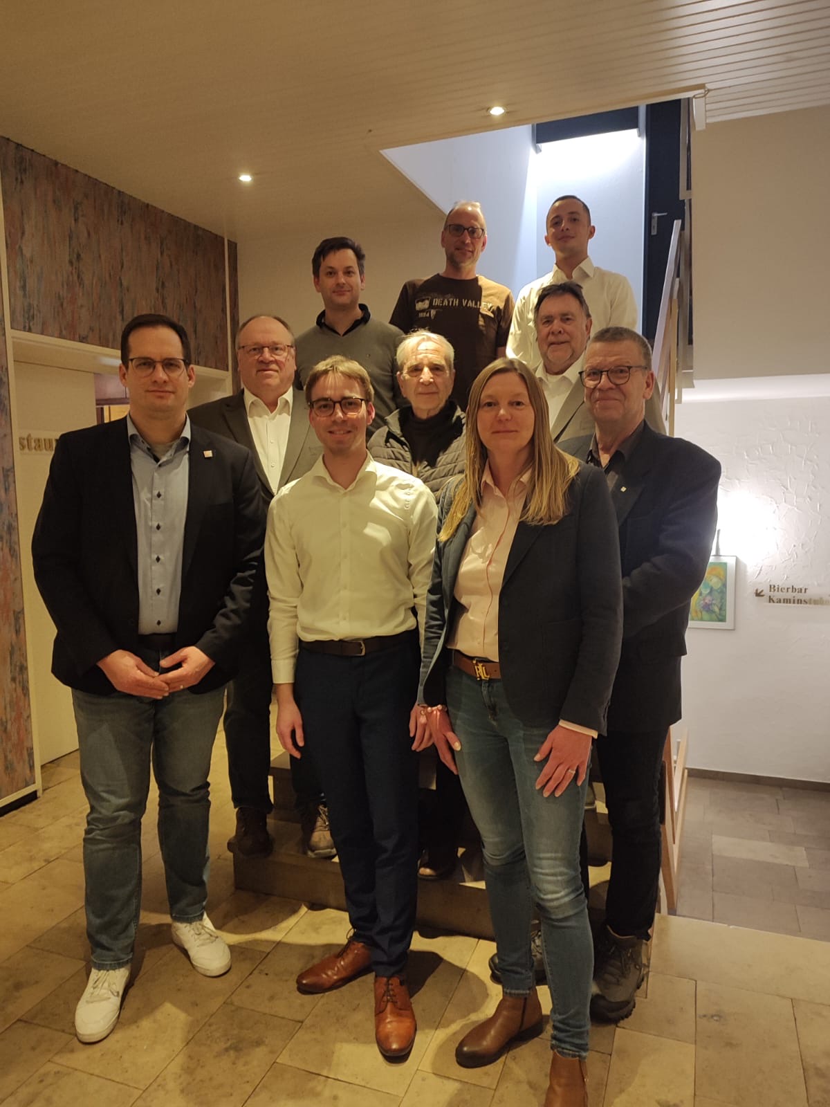 Neuer Vorstand des CDU Stadtverbandes: Sebastian Lange, Karsten Armbrecht, Frederic Otto, Christian D�rries, Michael Heraeus, Stephan Weber, Maren Root, Joachim D�rge, Keanu Kohrs, Christoph Bretschneider